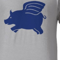 Flying Pig - Blue T-shirt