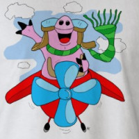 Flying Pig Pilot T-Shirt T-shirt