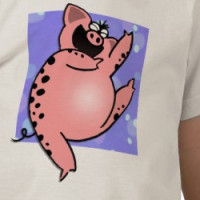 Funny Pig Dance | Funny Cartoon Pig Love To Dance T-shirt