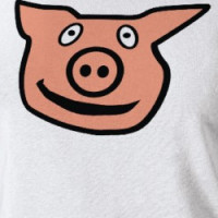 Good Luck Pig - pink piggy T-shirt