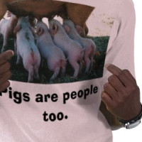 hp_scanDS_512101758204, Pigs are people too. T-shirt