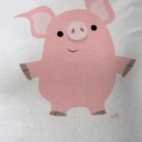 Pig standing up T-shirt (design on front) T-shirt