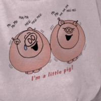 Pigs laughing; I'm a little pig! T-shirt