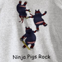 Wizard101 Ninja Pig tshirt - Men T-shirt